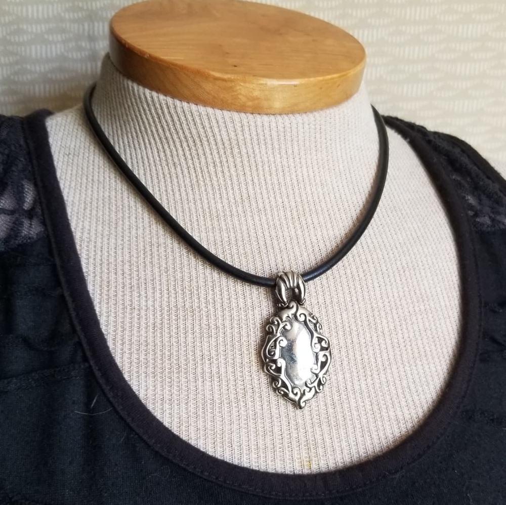 Cookie Lee spoon design pendant necklace.